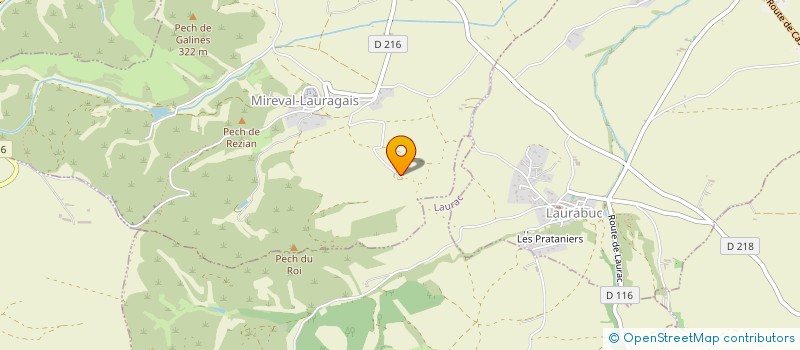 localisation de l'entreprise GFA DE DORLIAC  MIREVAL-LAURAGAIS