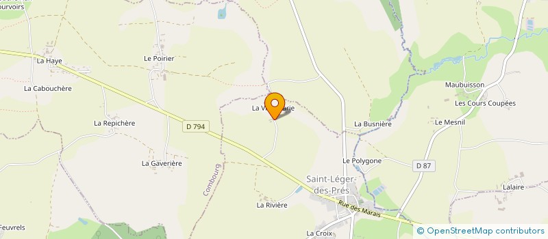 localisation de l'entreprise GFA DE FANETTE  SAINT-LEGER-DES-PRES