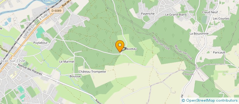 localisation de l'entreprise GFA DE FAUVEAU  RAZAC-SUR-L'ISLE