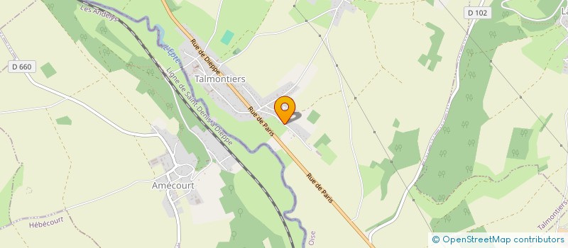 localisation de l'entreprise GFA DE FEUQUEROLLES  TALMONTIERS