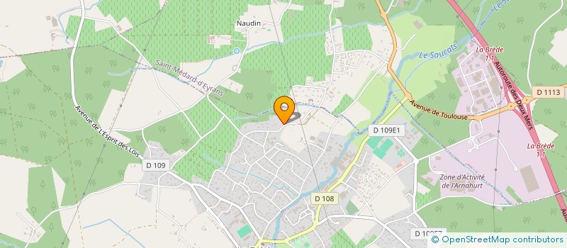 localisation de l'entreprise GFA DE FEYTEAU  LA BREDE