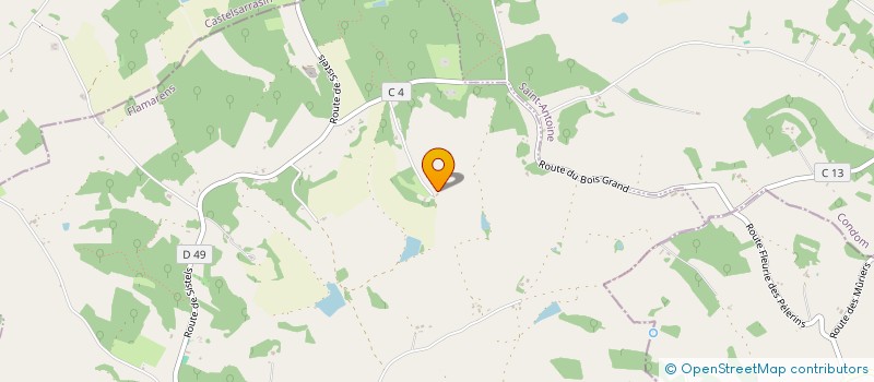 localisation de l'entreprise GFA DE FIEUX  MIRADOUX