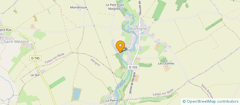 localisation de l'entreprise GFA DE FOND DE GRIVE  L'EGUILLE