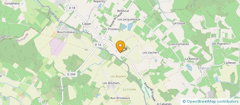 localisation de l'entreprise GFA DE FONGRIVE  THENAC