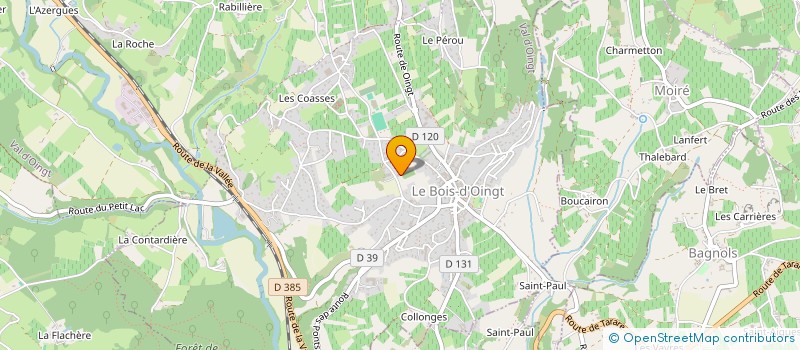 localisation de l'entreprise GFA DE FONT MOLAISE PAPILLON JEAN  VAL D'OINGT