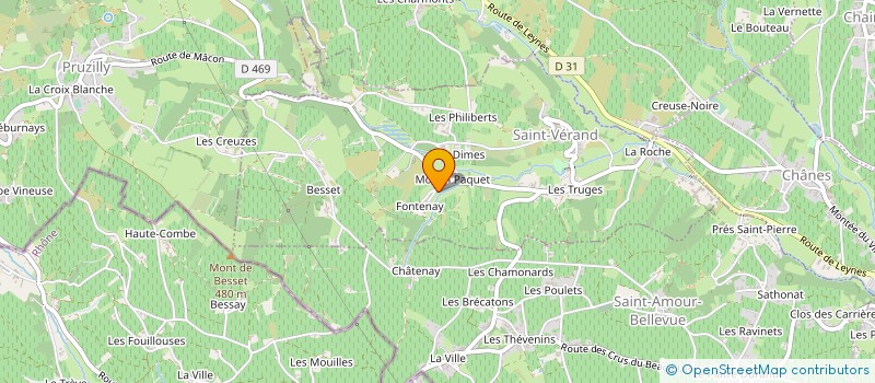 localisation de l'entreprise GFA DE FONTENAY à SAINT-VERAND