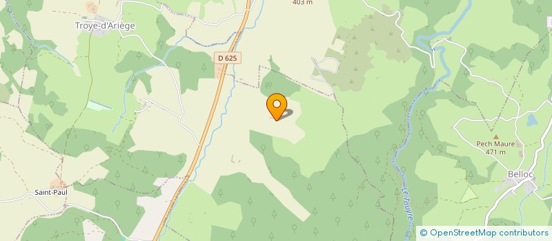 localisation de l'entreprise GFA DE FONTORBES à TROYE-D ARIEGE