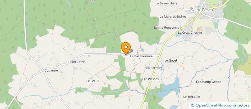 localisation de l'entreprise GFA DE FOURNEAU  PAIMPONT