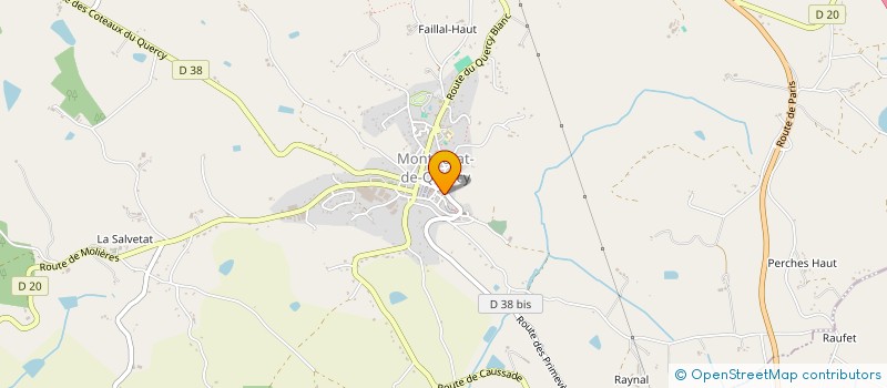 localisation de l'entreprise GFA DE FOURNETS  MONTALZAT