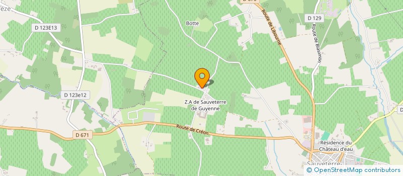 localisation de l'entreprise GFA DE GABACHOT  SAUVETERRE-DE-GUYENNE