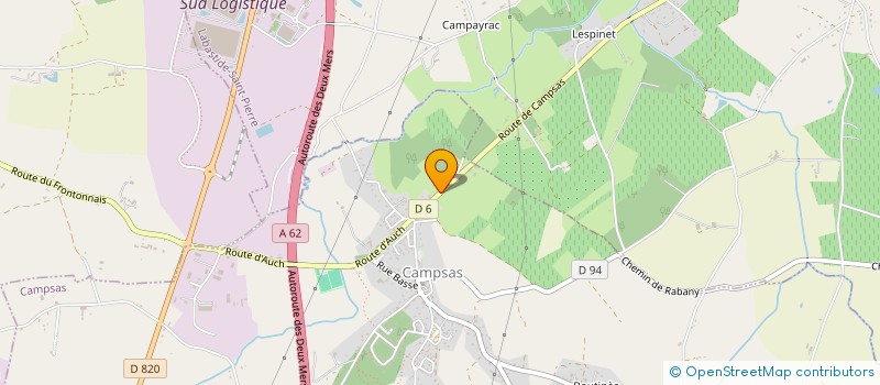 localisation de l'entreprise GFA DE GACHOU  VILLEBRUMIER