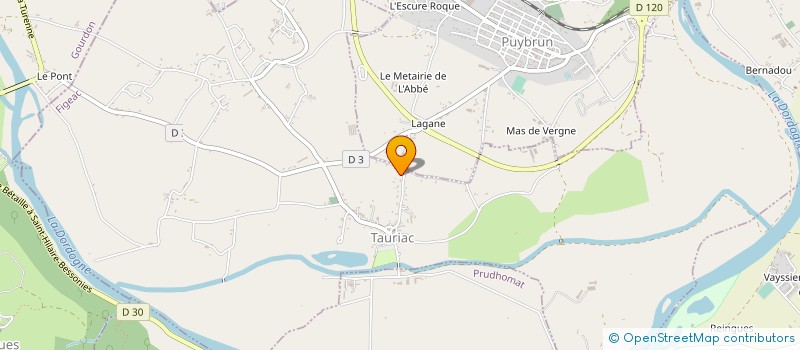 localisation de l'entreprise GFA DE GAMOT  LOUBRESSAC