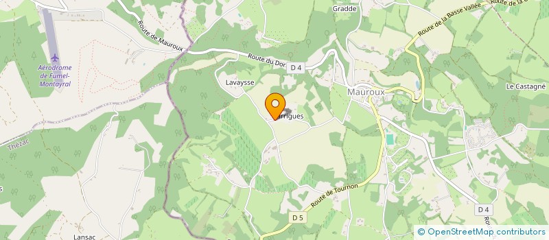 localisation de l'entreprise GFA DE GARRIGUES  VIRE-SUR-LOT