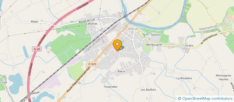 localisation de l'entreprise GFA DE GATILLES  ALBIAS