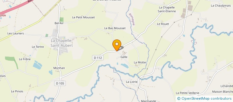 localisation de l'entreprise GFA DE GELLE  LA CHAPELLE-SAINT-AUBERT