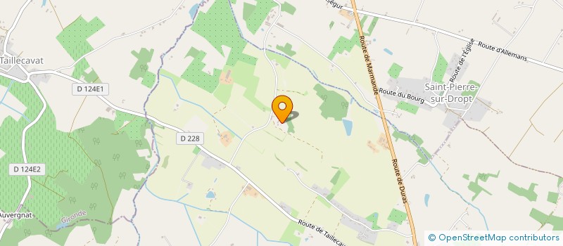 localisation de l'entreprise GFA DE GENIBAUD  LEVIGNAC-DE-GUYENNE