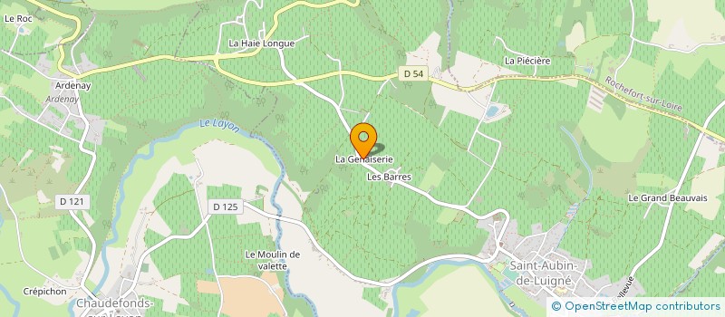 localisation de l'entreprise GFA DE GEVRISE à CHEMILLE-EN-ANJOU