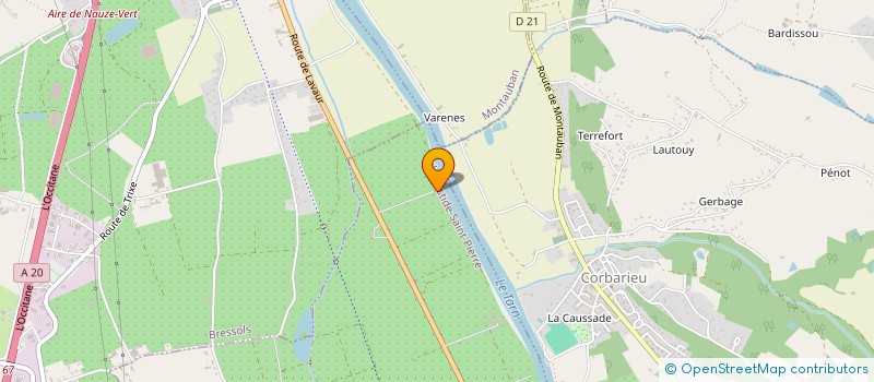 localisation de l'entreprise GFA DE GILLARD  LABASTIDE-SAINT-PIERRE