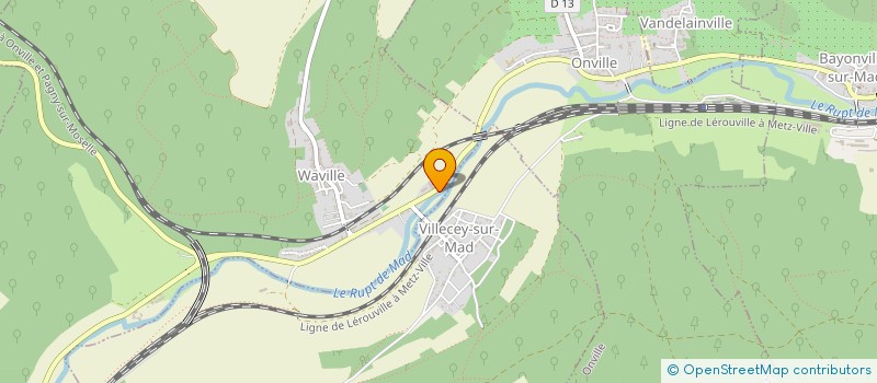 localisation de l'entreprise GFA DE GIRAUCHAMPS  WAVILLE