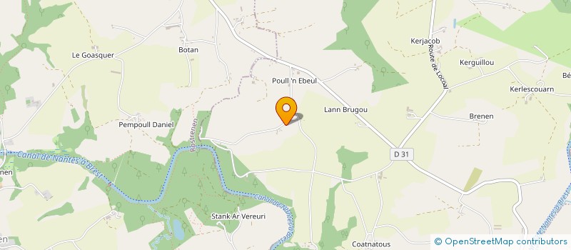 localisation de l'entreprise GFA DE GOUES BIHAN  PLOUNEVEZ-QUINTIN