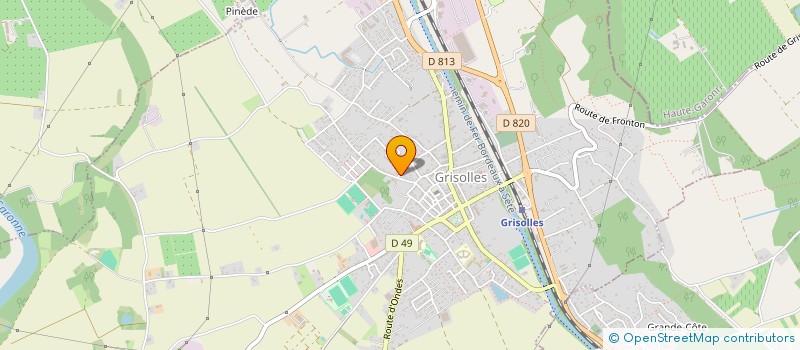 localisation de l'entreprise GFA DE GRANDE COTE  GRISOLLES