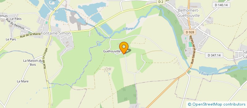 localisation de l'entreprise GFA DE GUEHOUVILLE à BELHOMERT-GUEHOUVILLE