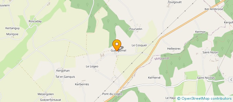 localisation de l'entreprise GFA DE GUERGOMEL  SEGLIEN