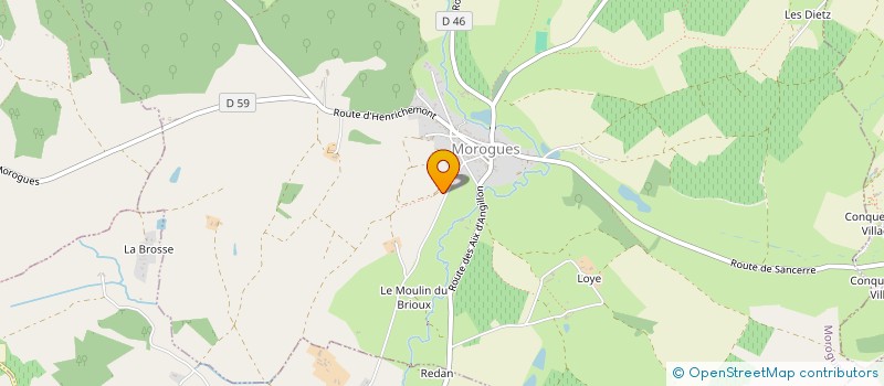 localisation de l'entreprise GFA DE GUIGNIERS  MOROGUES