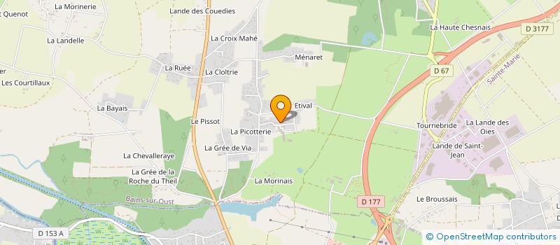 localisation de l'entreprise GFA DE GUIMBERT  BAINS-SUR-OUST