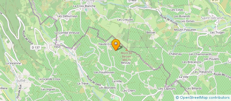 localisation de l'entreprise GFA DE HAUTE COMBE à JULIENAS