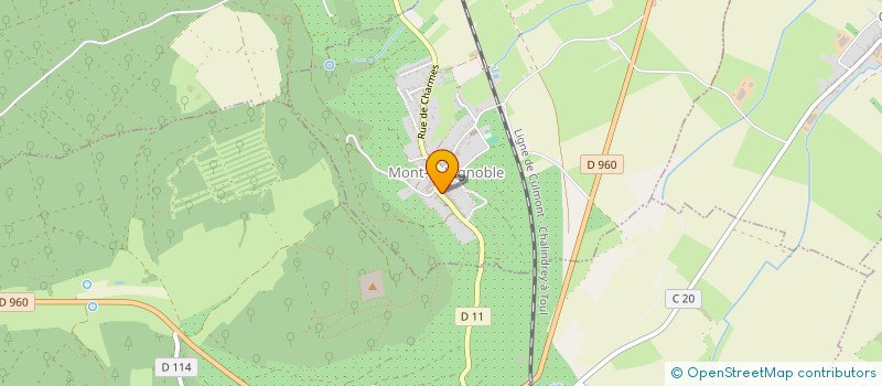 localisation de l'entreprise GFA DE HAYE DE LA VAUX  MONT-LE-VIGNOBLE