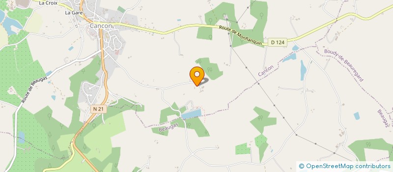 localisation de l'entreprise GFA DE JEANMETGE  CANCON