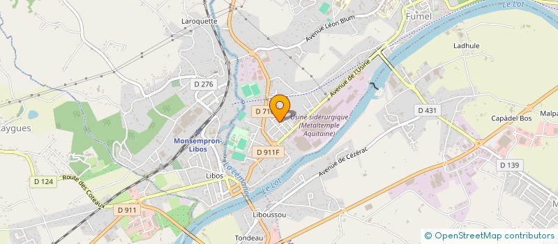 localisation de l'entreprise GFA DE JEANNEGRE  SAINT VITE