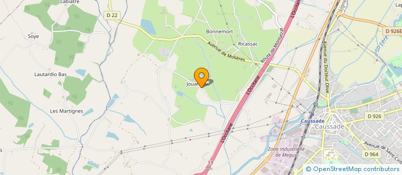 localisation de l'entreprise GFA DE JOUANICOU  CAUSSADE