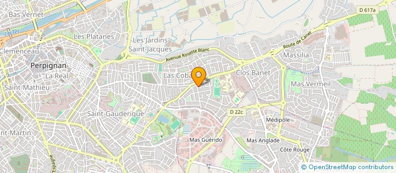 localisation de l'entreprise GFA DE JOUHEGUES à PERPIGNAN