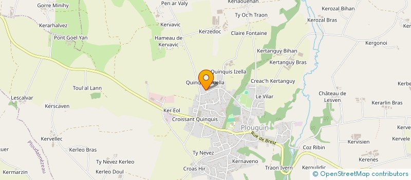 localisation de l'entreprise GFA DE KER EOL  PLOUGUIN