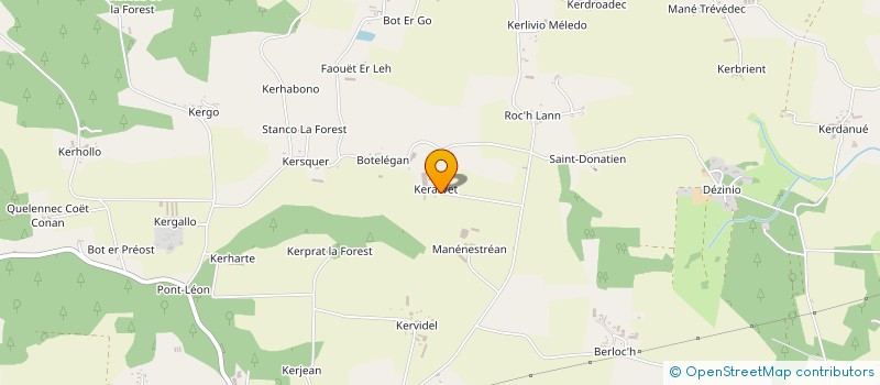 localisation de l'entreprise GFA DE KERARVET  LANGUIDIC