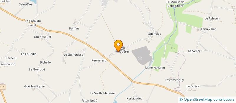 localisation de l'entreprise GFA DE KERAUDREN  NOYAL-PONTIVY