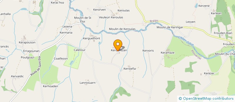 localisation de l'entreprise GFA DE KERDAVEZAN  PLOUARZEL