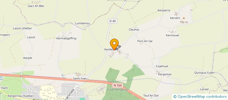 localisation de l'entreprise GFA DE KERDELAIDE  PLOUGUERNEVEL