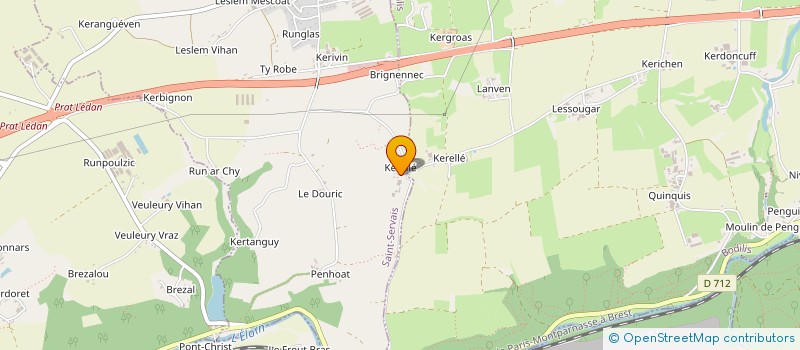 localisation de l'entreprise GFA DE KERELLE à BODILIS