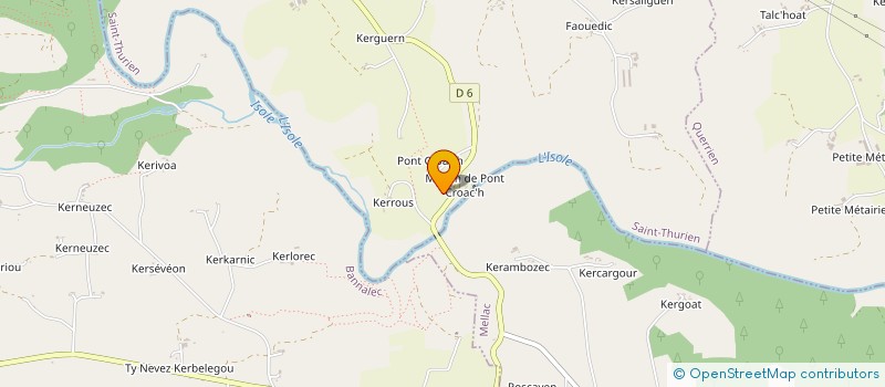 localisation de l'entreprise GFA DE KERGOTIN  SAINT-THURIEN