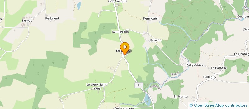 localisation de l'entreprise GFA DE KERGURIEC à BUBRY