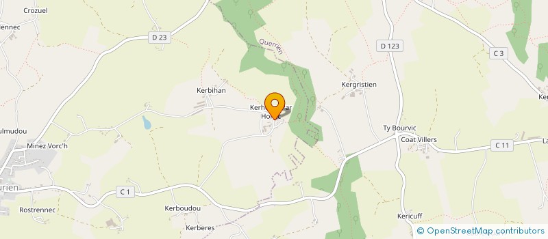 localisation de l'entreprise GFA DE KERHENRY  SAINT-THURIEN