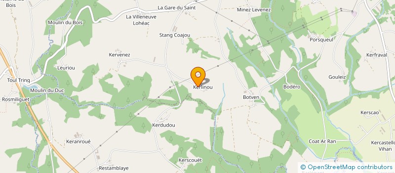 localisation de l'entreprise GFA DE KERLINOU UHEL  LANGONNET