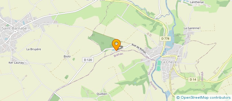 localisation de l'entreprise GFA DE KERMAIN  LA CHEZE