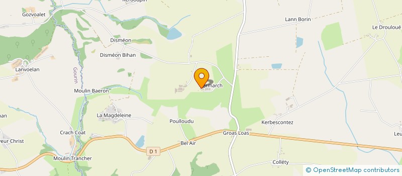 localisation de l'entreprise GFA DE KERMARCH  LANGONNET