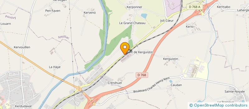 localisation de l'entreprise GFA DE KERPONNER  NOYAL-PONTIVY