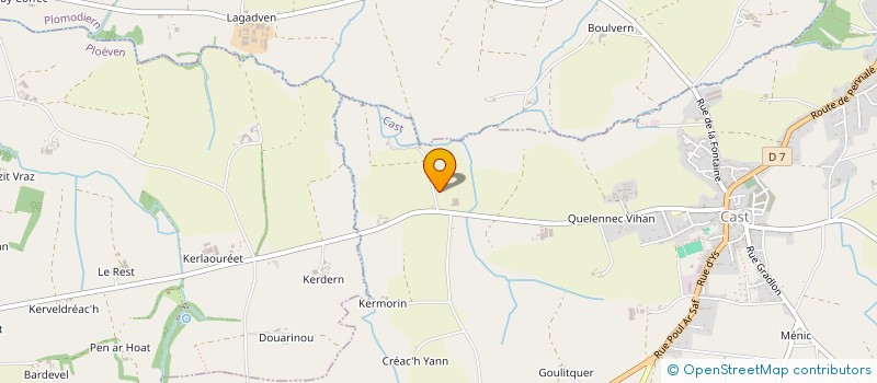 localisation de l'entreprise GFA DE KERVELGUEN  CAST