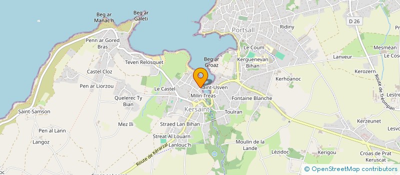 localisation de l'entreprise GFA DE KERVIZINIC  LANDUNVEZ